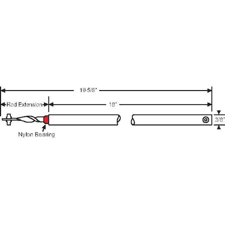 Strybuc 18in Red Spiral Balance 76-SM18R